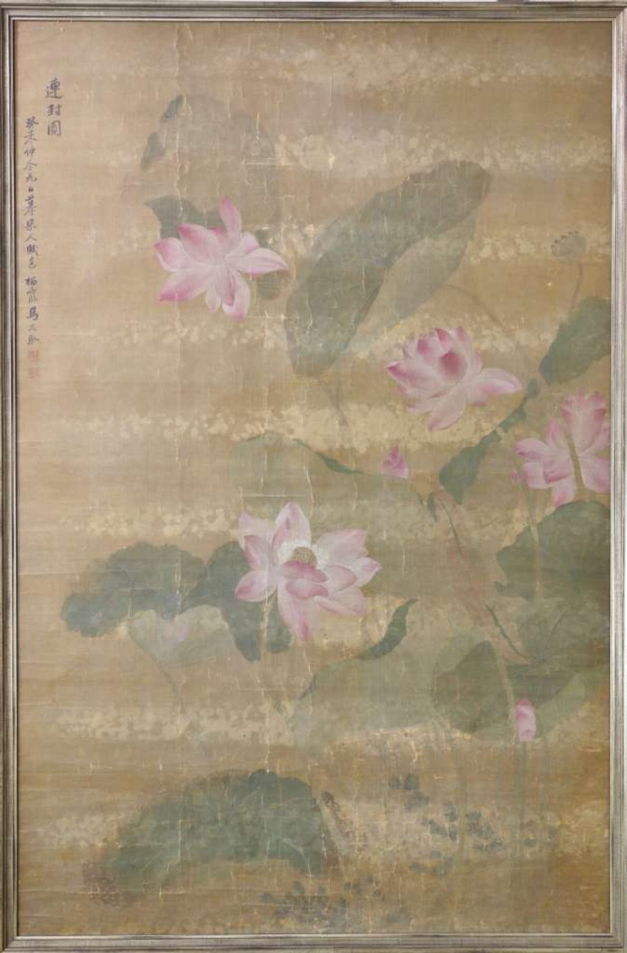 Kakemono, Tuschezeichnung, wohl Edo Zeit, in der Art des Tsubaki Chinzan (1801-1854), dargestellt - Bild 2 aus 4