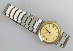 BAUME & MERCIER Riviera Damenarmbanduhr, Schweiz 1980er Jahre, Edelstahl/Gold komb., Quarzwerk,