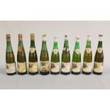 Weingut Edmund Horch, Mosel-Saar-Ruwer, 9 Flaschen: Piesporter Goldtröpfchen, 1959; Zeltinger