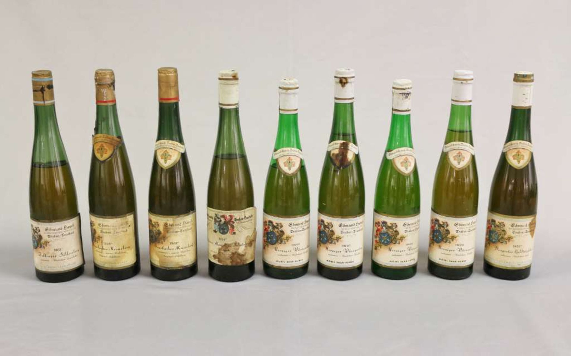 Weingut Edmund Horch, Mosel-Saar-Ruwer, 9 Flaschen: Piesporter Goldtröpfchen, 1959; Zeltinger