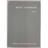 Heinz Gappmayr, Mappenwerk FARBEN, 1993, mit 10 Arbeiten, Exp. 5/60, dazu Prägedruck zum Buch