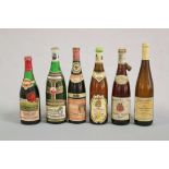 Weißwein, 6 Flaschen: Rheinhessen Alsheimer Rheinblick Auslese 1940; Rheinhessen Ingelheimer