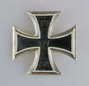 Preußen Eisernes Kreuz 1914 1. Klasse, geschwärzter Eisenkern, ohne Hersteller, Zustand 2+.