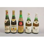 Weißwein u. Süßwein, Österreich, 5 Flaschen: Muskat Ottonel, 50 Jahre Burgenland, Weingut Gassner