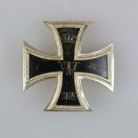 Preußen Eisernes Kreuz 1914 1. Klasse, unmagnetisch, leicht gewölbt, ohne Hersteller, Fertigung WK2,