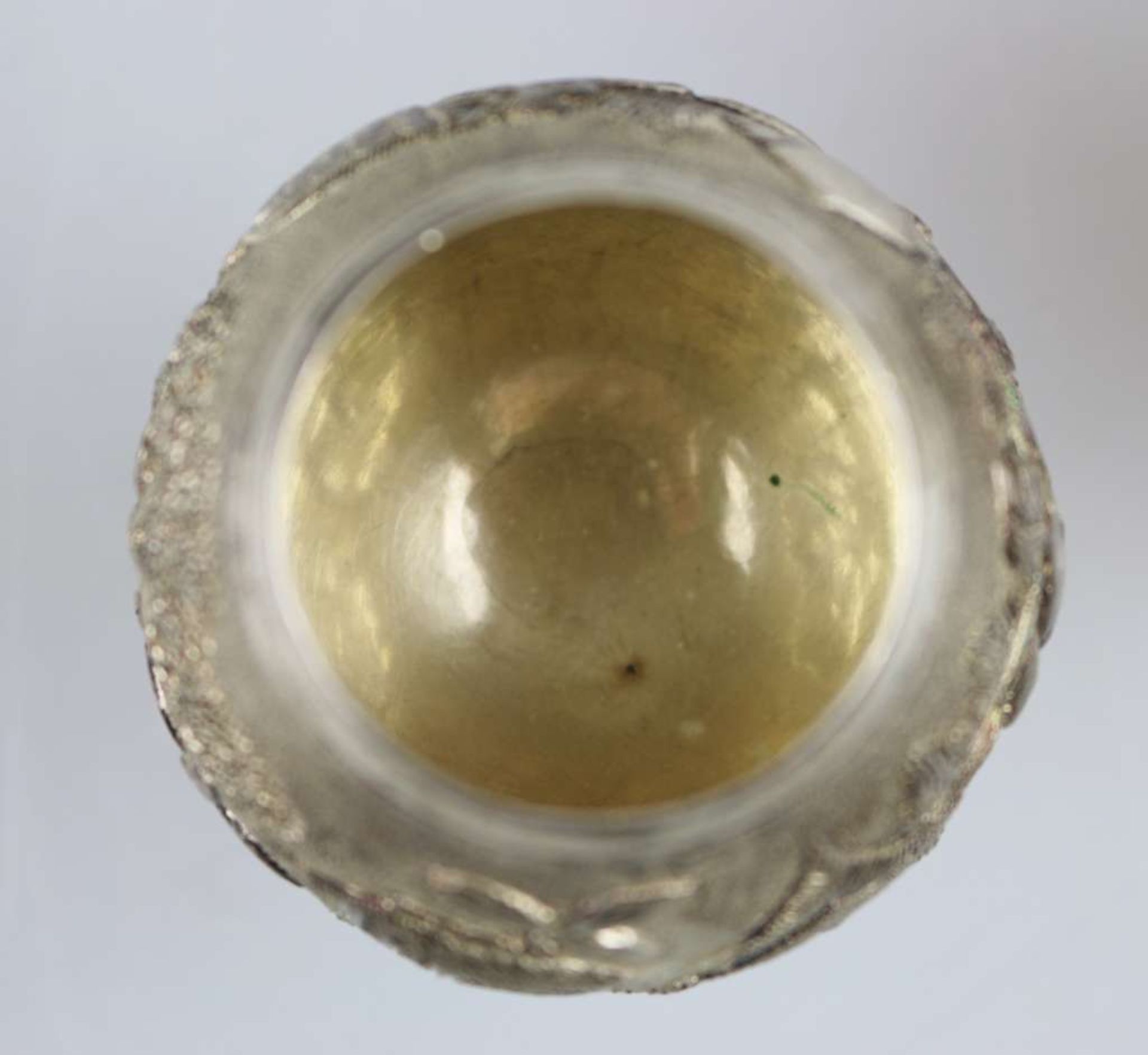 6 Cognacschwenker, Silber (am Fuß säuregeprüft), wohl Indien 20. Jh., seitlich am Fuß gestempelt - Bild 4 aus 4