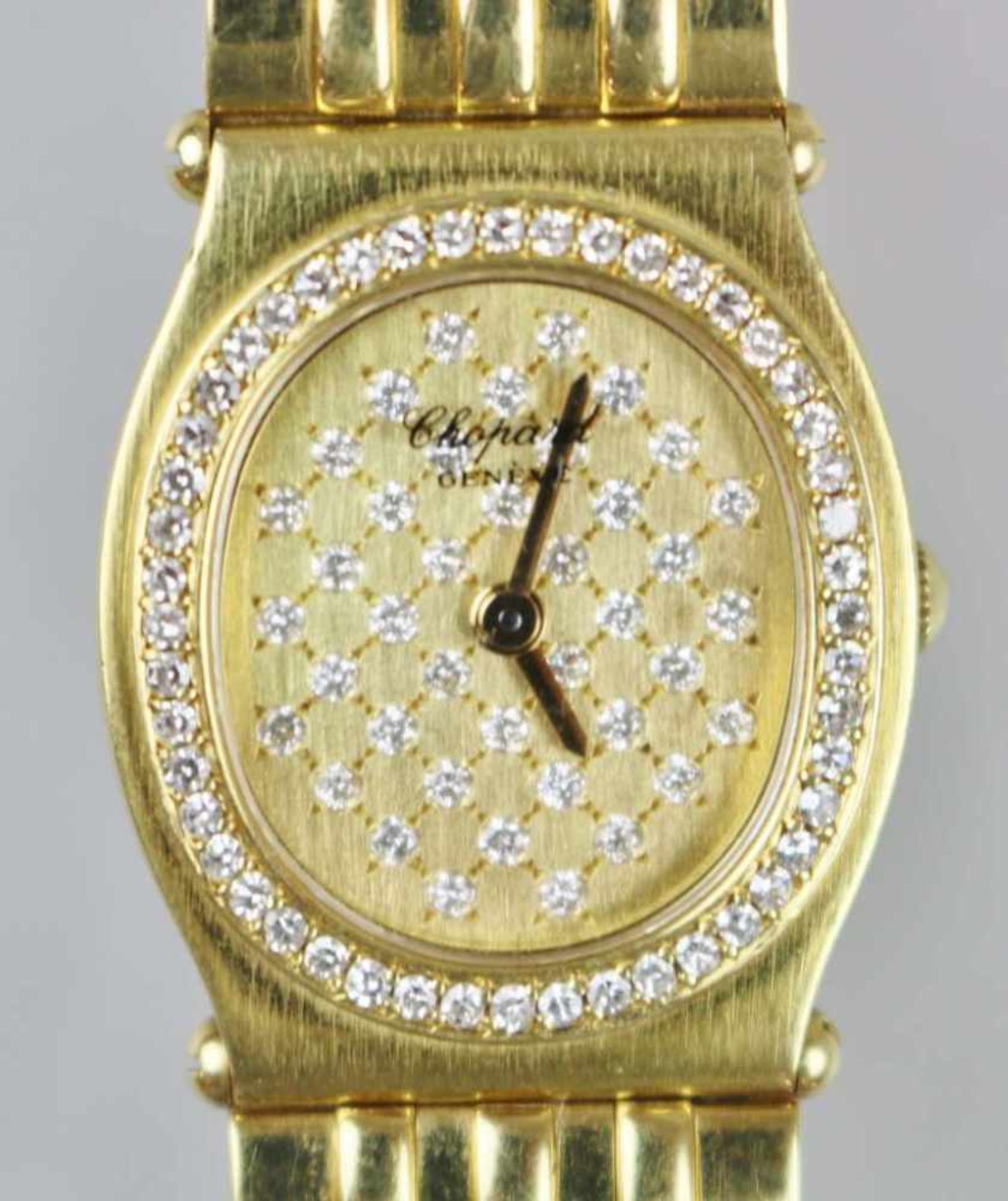 Chopard Damenuhr, Modell Monte Carlo, 750er Gelbgold mit Diamantbesatz, Quartz, Gliederarmband mit - Bild 3 aus 5