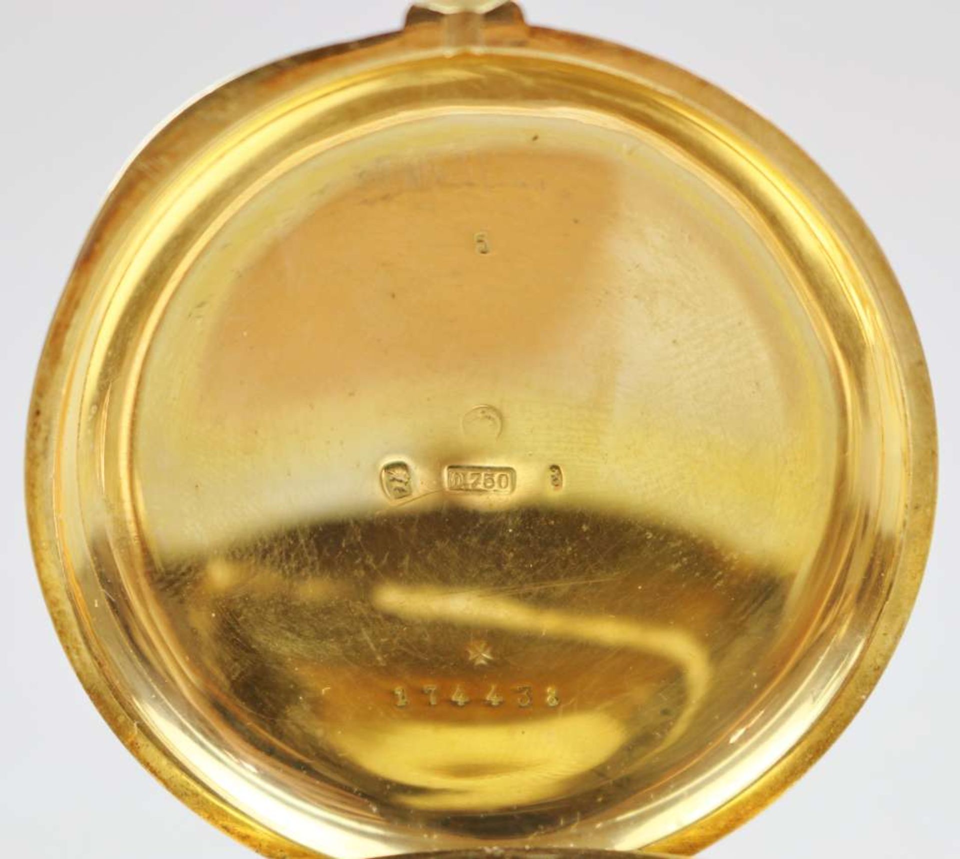 Vacheron Constantin Savonette von 1886, Vintage Taschen Uhr. 750er Gelbgold an 585er Gelbgold - Bild 5 aus 6