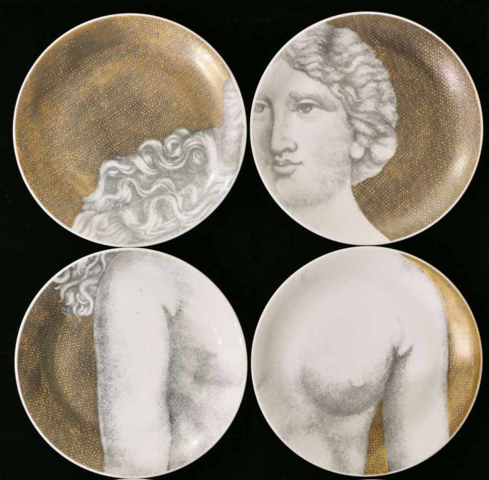 Piero FORNASETTI (1913-1988), 12 Wandteller Eva. Figürliche Darstellung der Eva, zusammengesetzt aus - Bild 2 aus 5