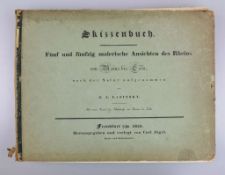 Johann Adolf LASINSKY (1808-1871), Skizzenbuch, Fünf und fünfzig malerische Ansichten des Rheins von