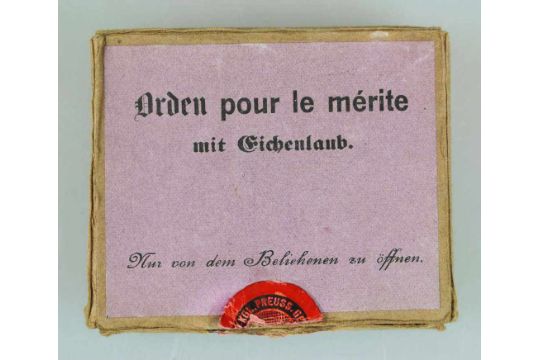 Pour Lé Mérite mit Eichenlaub aus dem Nachlass des Generalmajors Otto Ritter von Rauchenberger. - Bild 12 aus 13