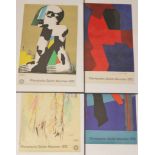 3 Plakate: 2 x Serge POLIAKOFF (1900-1969), "Composition bleue, rouge et noire" (for the Olympic