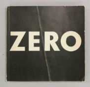 ZERO Vol. 3., Heinz Mack u. Otto Piene (Herausgeber), Softcover, Erstausgabe, wie üblich ist Blatt