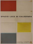 Plakat Spazio - Luce di Calderara 1962, Plakat zur Ausstellung Antonio Calderara vom 10-30 Nov in