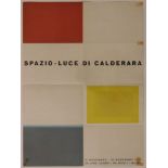 Plakat Spazio - Luce di Calderara 1962, Plakat zur Ausstellung Antonio Calderara vom 10-30 Nov in