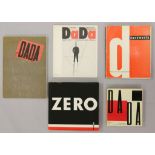 Konvolut von 5 Katalogen: DADA- die Geburt des Dada, Arp, Huelsenbeck, Tzara 1957; DaDa in Europa,