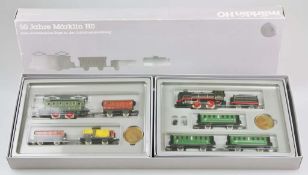 Märklin H0 0050 Jubiläumspackung mit 2 nostalgischen Zügen, dabei Personenzug mit R 700