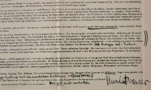 Arnulf RAINER (1929), Friedensreich Hundertwasser, Ernst Fuchs: Manifest zur Gründung des