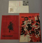 Konvolut drei Plakate: Plakat zur Ausst. 