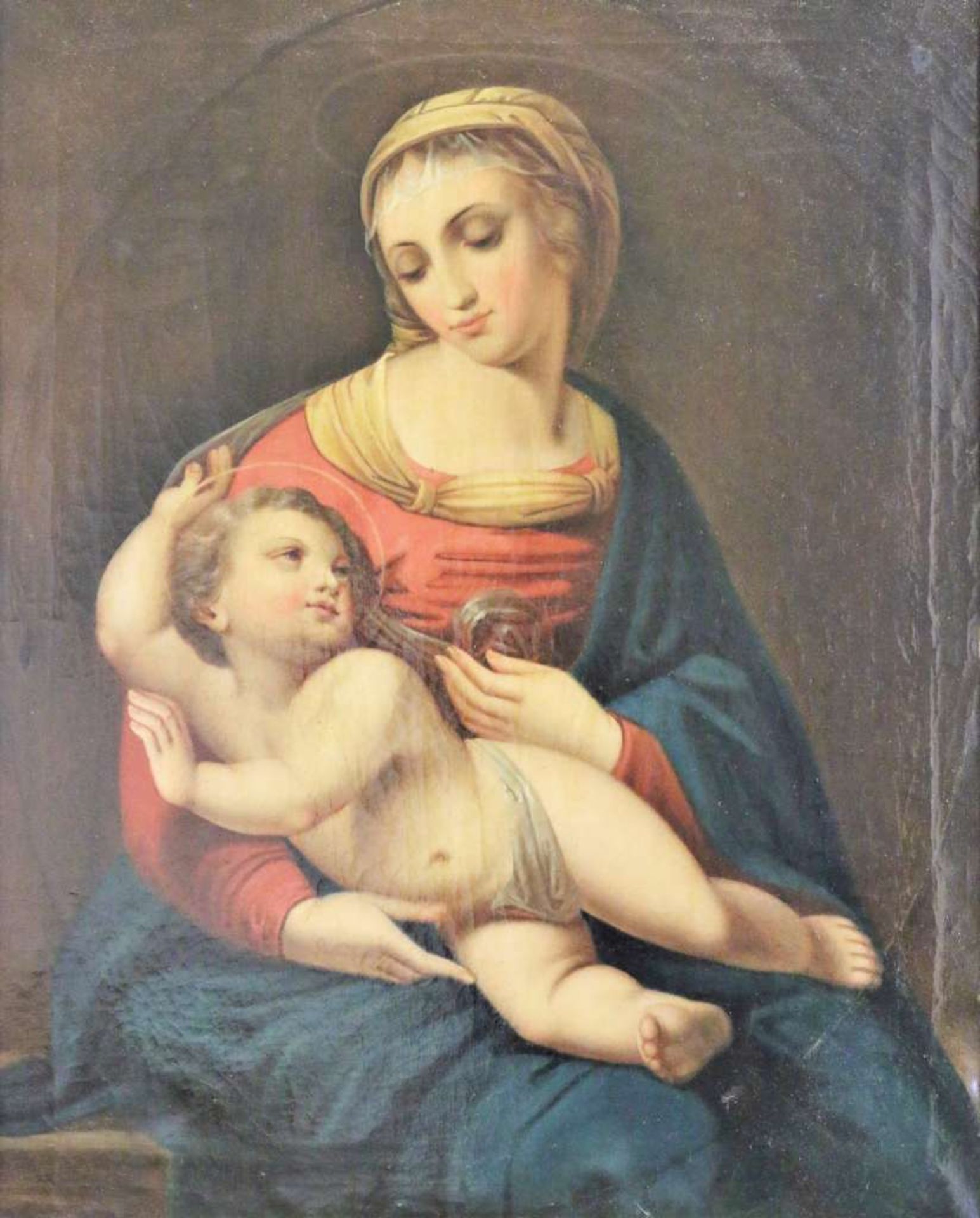 RAPHAEL (1483-1520) nach, sog. "Bridgewater Madonna", wohl Italien, 18./19. Jh. Öl auf Leinwand,