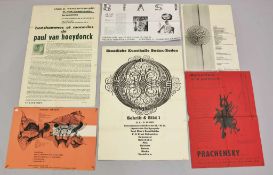 Konvolut Plakate: Plakat Schrift & Bild 1962, Staatliche Kunsthalle Basel; BIASI Plakat zur Ausst.