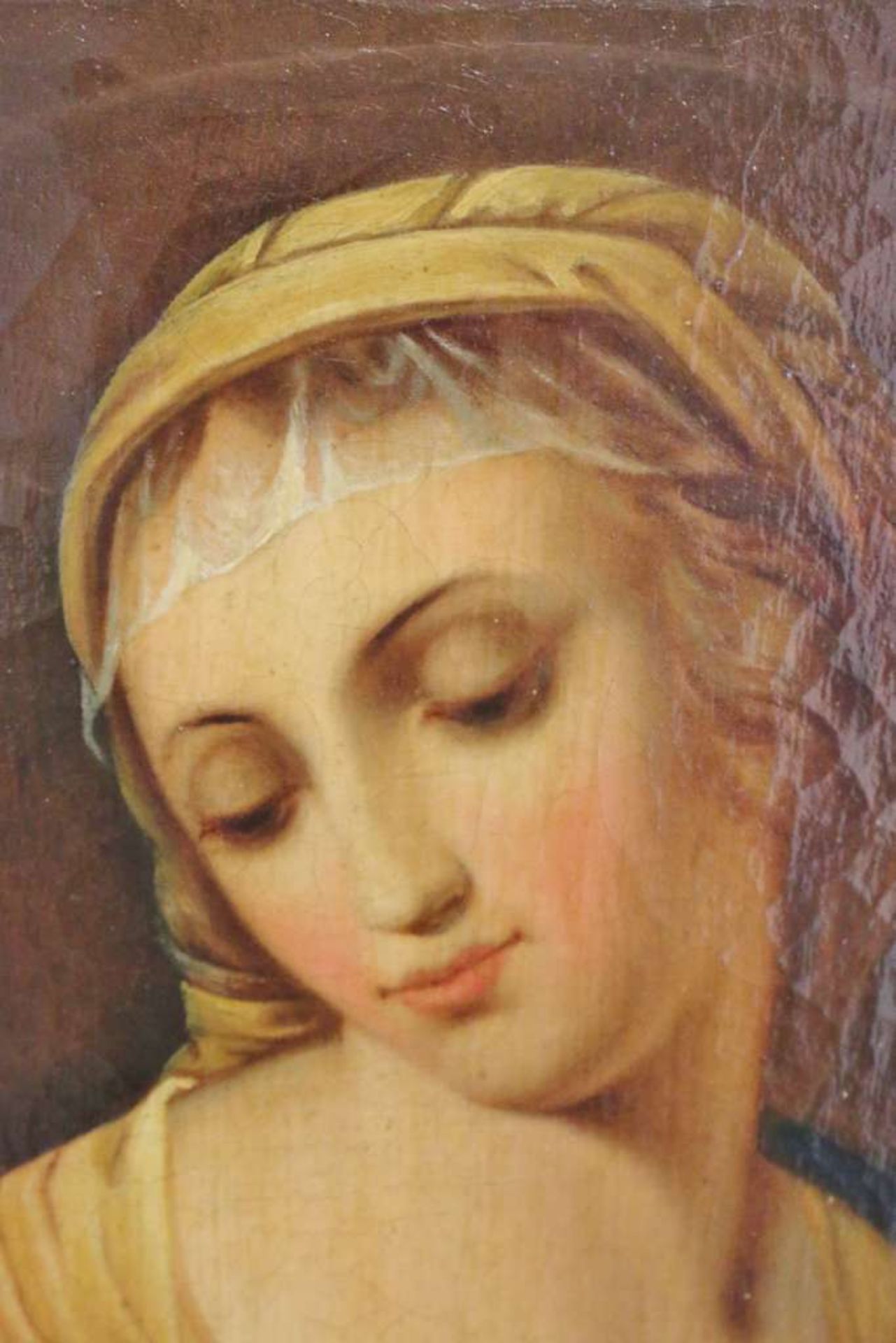 RAPHAEL (1483-1520) nach, sog. "Bridgewater Madonna", wohl Italien, 18./19. Jh. Öl auf Leinwand, - Bild 3 aus 6