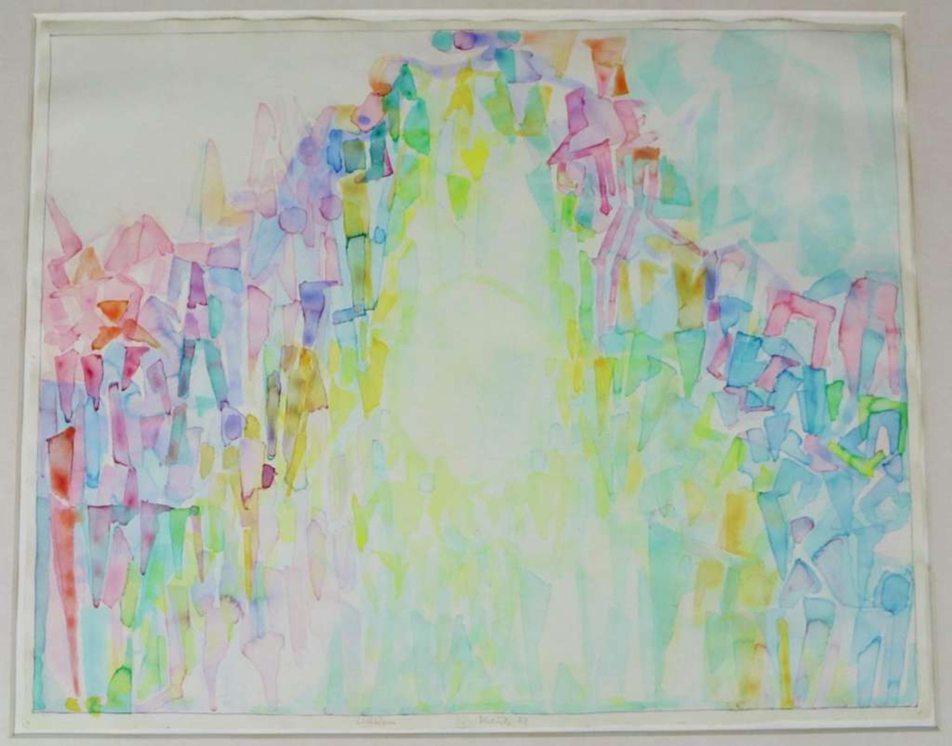 Heinz KREUTZ (1923-2016), Lichtdom. Aquarell auf Papier, unten mittig signiert und datiert 1988,