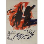 "Mikl - Wien, Galerie St. Stephan - 15.9 bis 5.10.1960", 1960, Plakat-Grafik, Farblithographie,