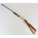 Altes Luftgewehr in Form einer Winchester um 1900, Hersteller wohl Diana, Achtkant-Lauf, Kal. ca.