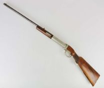 Altes Luftgewehr in Form einer Winchester um 1900, Hersteller wohl Diana, Achtkant-Lauf, Kal. ca.