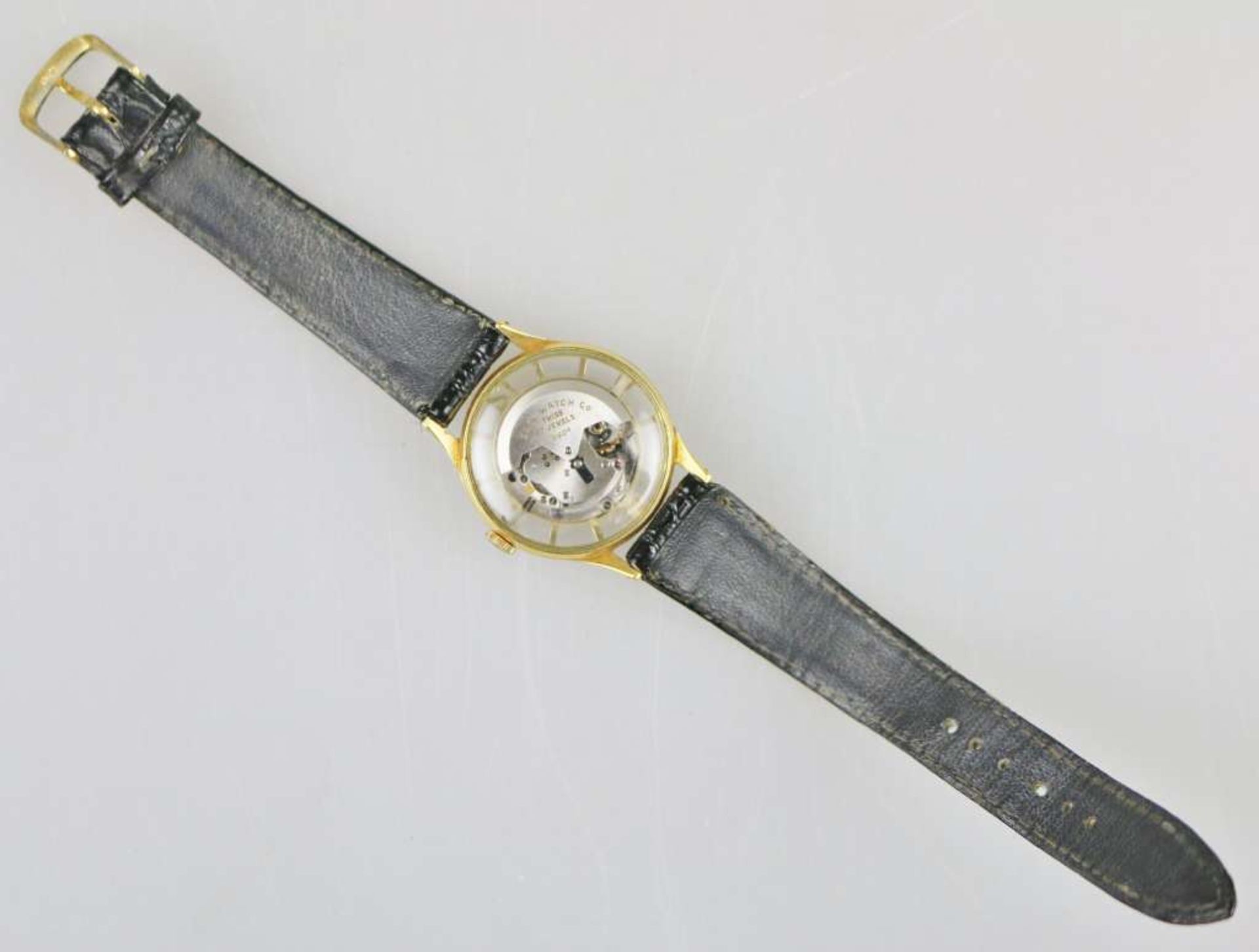 Ebel Videomatic, Vintage Skelettuhr, Schweiz um 1950, Automatic Uhrwerk, 17 Jewels, Plexiglas, - Bild 3 aus 4