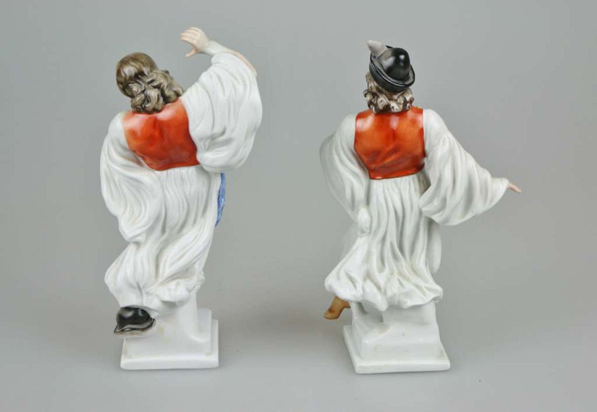 Paar Herend Porzellanfiguren ¨Ungarische Puszta-Tänzer in traditioneller Tracht¨, 2. H. 20. Jh., - Bild 2 aus 4