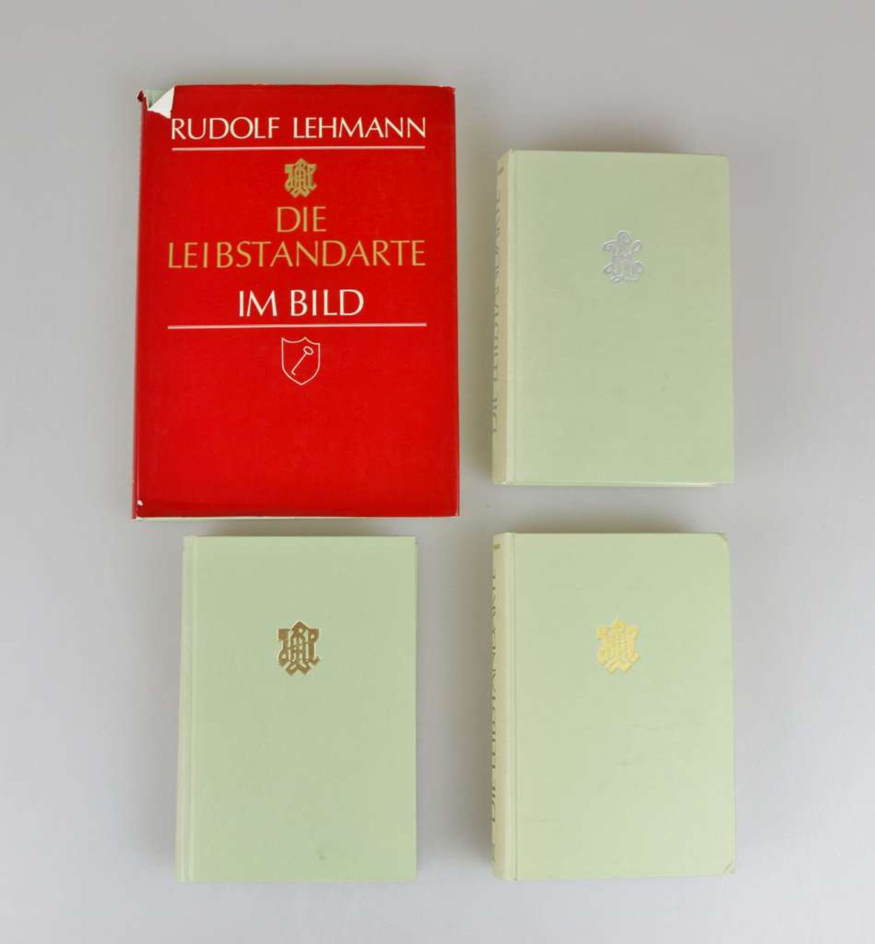 Rudolf Lehmann, "Die Leibstandarte", Bd. 1 - 3 und Band 5 Bildband, Munin Verlag GmbH, Osnabrück,
