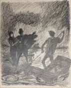 Alfred KUBIN (1877-1959), Federzeichnung auf Papier, "Entführung", u.re. sign., Maße: ca. 38 x 30