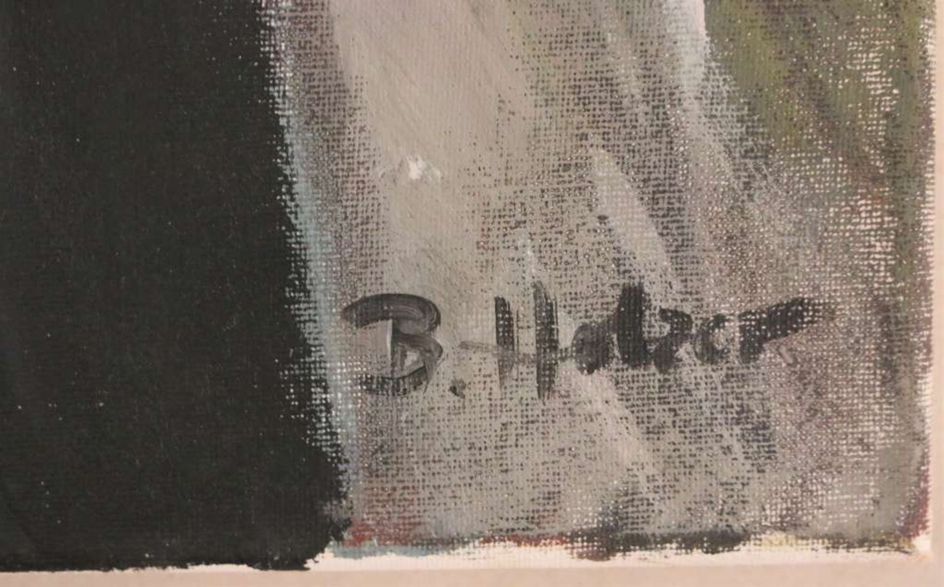 Brigitte HOLZER (1946), Öl auf Leinwand, sign., Paar Damenporträts. Maße: 60 x 40 cm. - Bild 6 aus 7