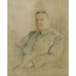 Karl RIXKENS (1881-1938) Düsseldorfer Malerschule, Portrait des Major Stürmer, Infanterieregiment