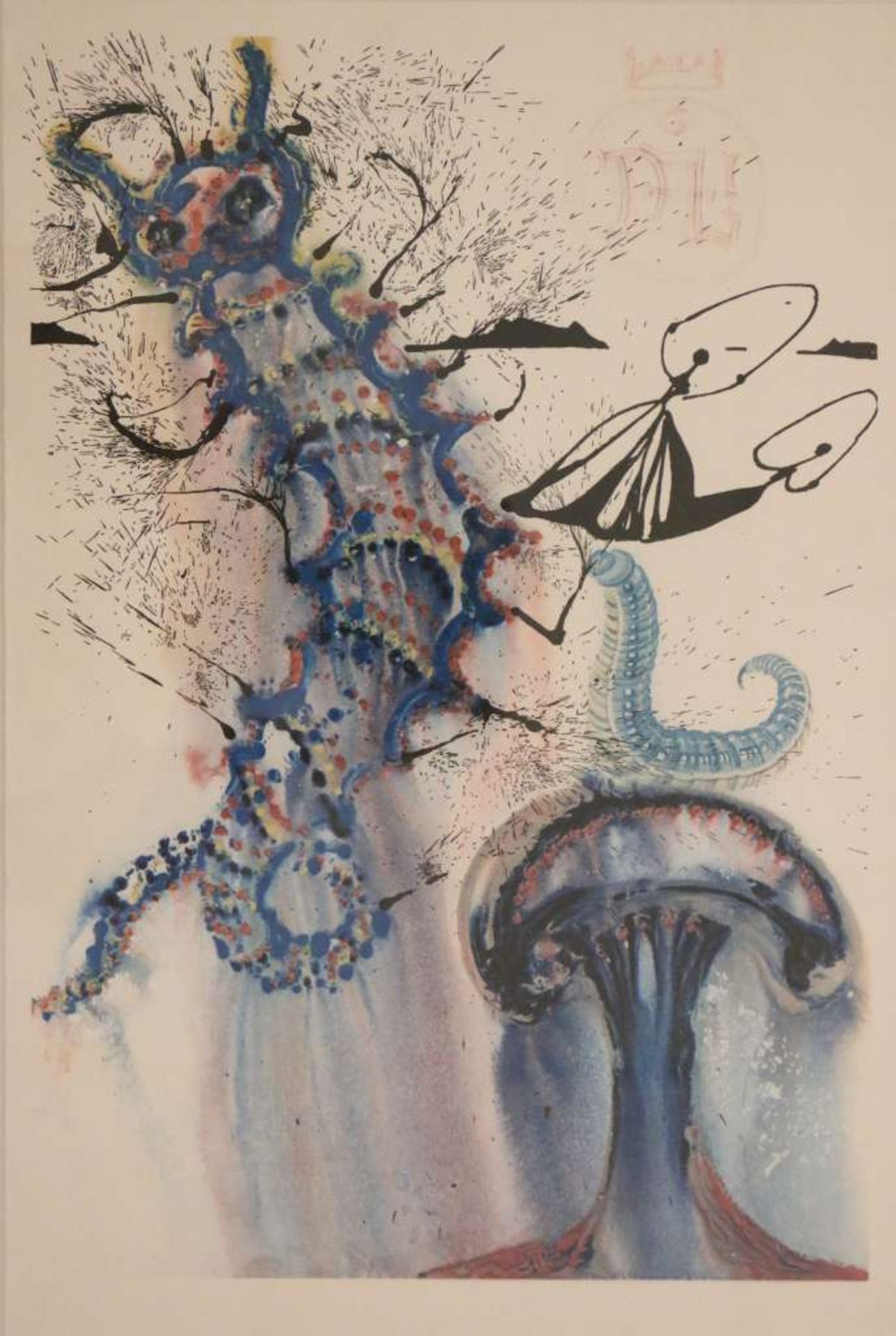 Salvador DALI (1904-1989), vier Blatt aus Alice im Wunderland, 1968/9, Heliogravure. Maße: 39,5 x 27 - Bild 2 aus 5