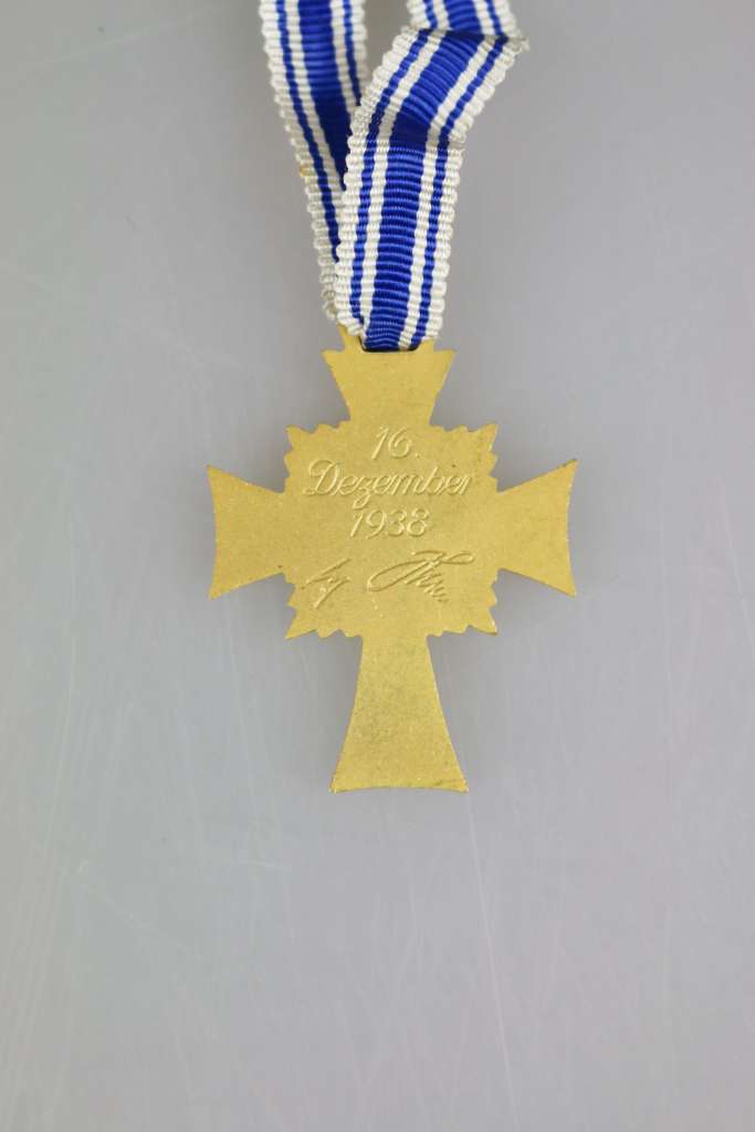 Mutterkreuz in Gold am Band, im original Verleihungsetui des Herstellers Carl Poellath, - Image 6 of 6