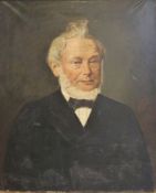 Maler des 19. Jahrhunderts, feines Biedermeierporträt, Öl auf Leinwand, mit Holztafel hinterlegt,