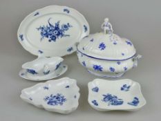 Meissen, Rest Speiseservice, 19. Jh., Neuer Ausschnitt 