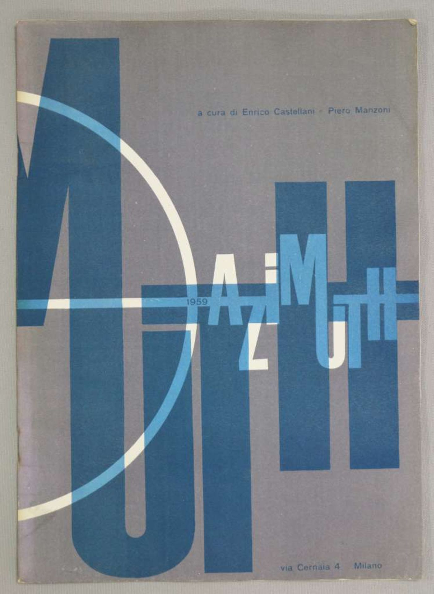 AZIMUTH - MANZONI-CASTELLANI, erste Nr. der von Enrico Castellani und Piero Manzoni in Mailand