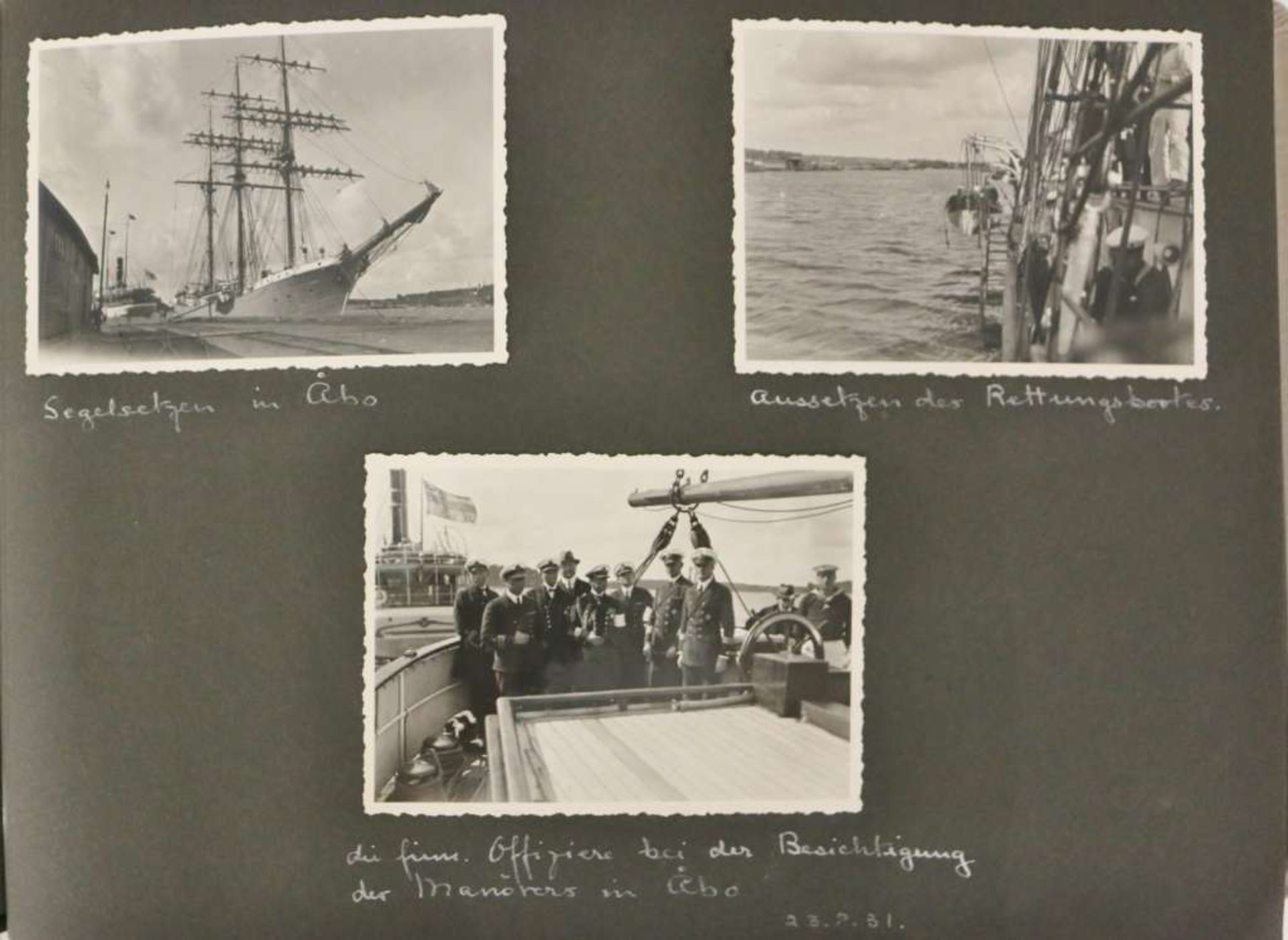 Ritterkreuzträger Korvettenkapitän Hans Bartels (1910 - 1945). Militärisches Fotoalbum, bez. - Bild 10 aus 10