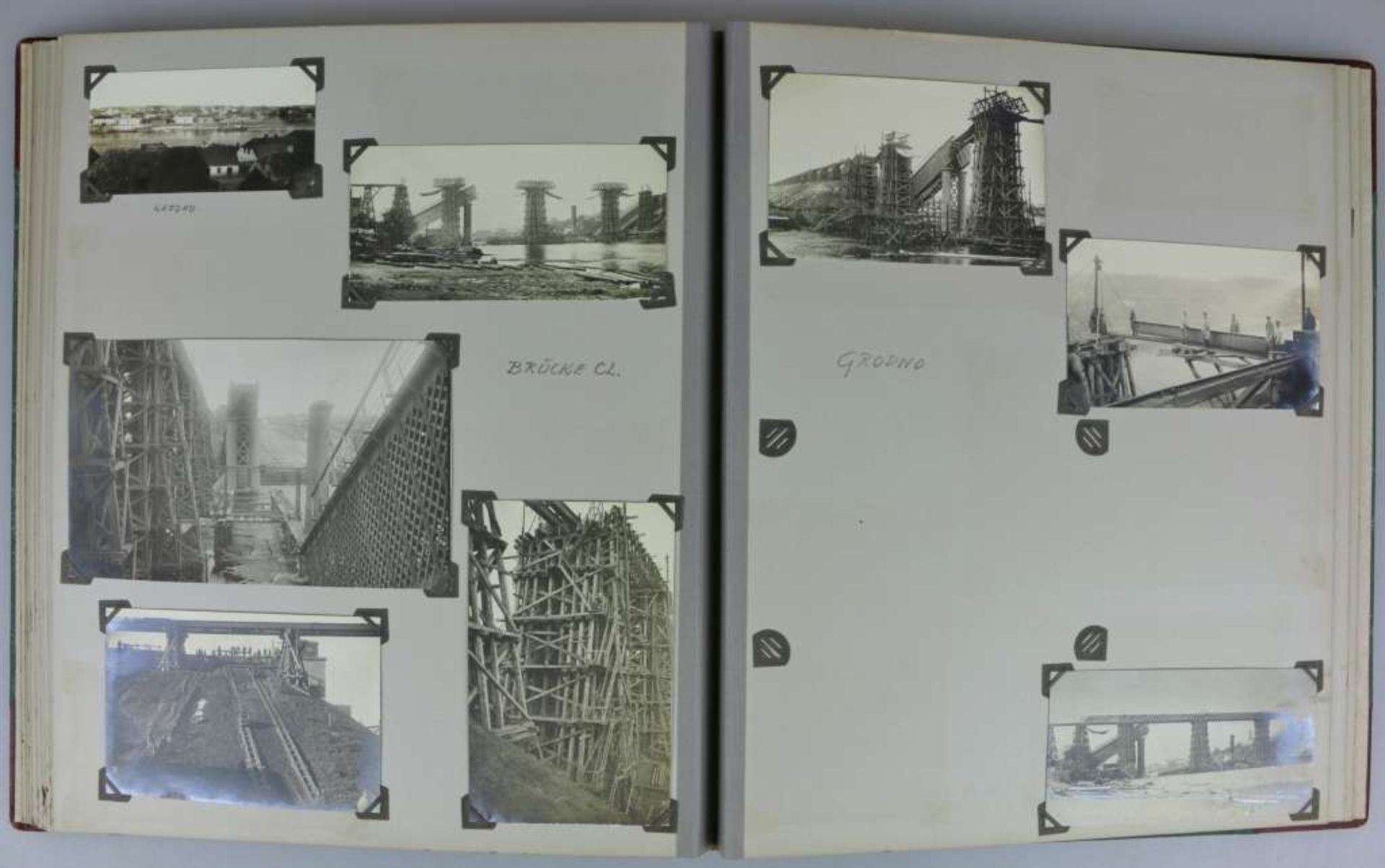 Fotoalbum Erster Weltkrieg, großformatiges Fotoalbum mit 130 Fotos eines Offiziers der Militär- - Bild 4 aus 5