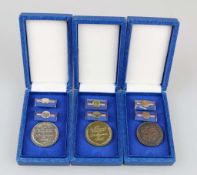 DDR, Medaillen für hervorragende Leistungen im Finanzwesen der DDR in Gold, Silber und Bronze,