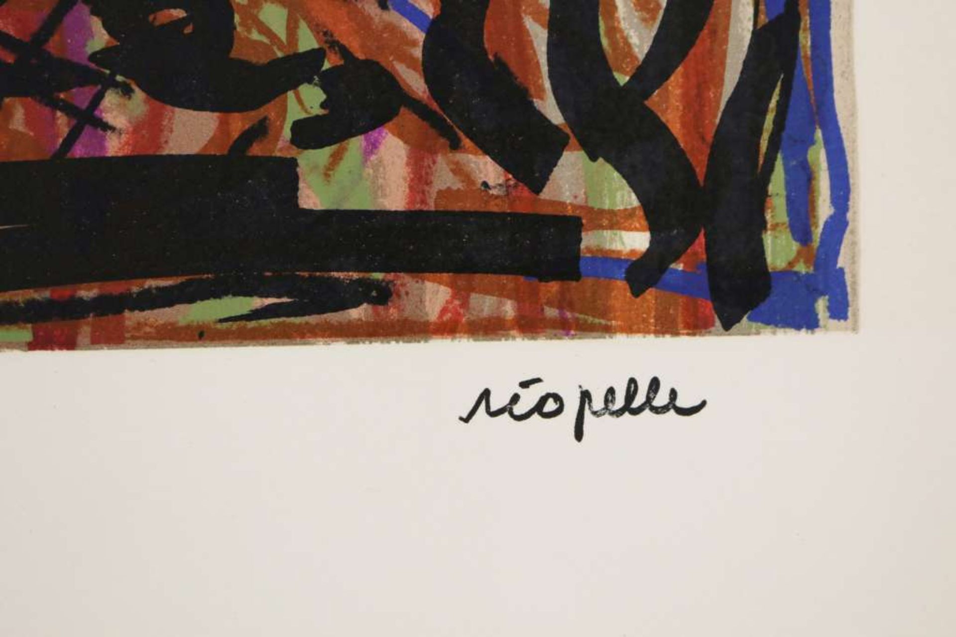 Jean-Paul RIOPELLE (1923-2002), ohne Titel, Farblithographie, Druckmaß: 43,3 x 49,7 cm, minima - Bild 2 aus 2