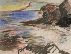 Rolf LUKASCHEWSKI (1947), Mischtechnik auf Papier, u.re.sign. u. dat. 88, darunter handschriftl