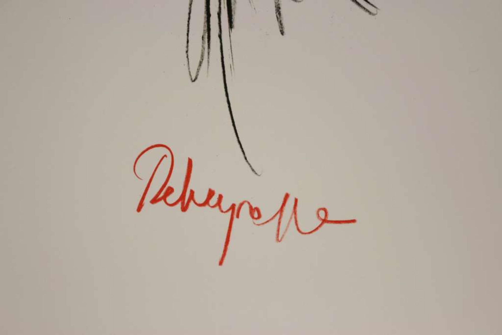 Paul REBEYROLLE (1926-2005), "Mains", Farblithographie, Trockenstempel Maeght Editeur, Bogenmaße: - Bild 2 aus 2