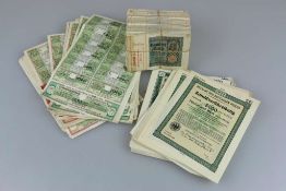 Inflationsgeld Deutschland, ungelaufen, Konvolut von 20 Packen 5000 Mark je 50 Reichsbanknoten