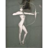 Karl LAGERFELD (1938-2019), Foto für Pirelli Calendrier, Daria Werbowy "Artemis", verso bez.,