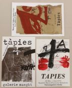 Drei Plakate Antoni TAPIES (1923-2012): Antoni Tàpies Nationalgalerie Berlin 1974; "TÀPIES -